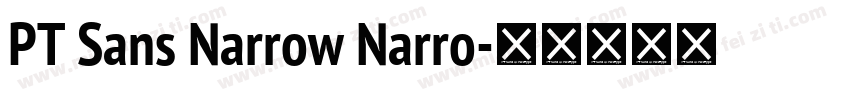 PT Sans Narrow Narro字体转换